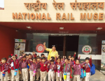 RAIL MUSEUM TRIP organized for kids to know about trains and they enjoyed the ride also